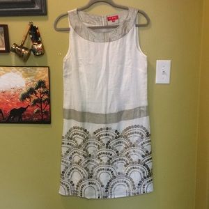 DEHRY white linen French dress